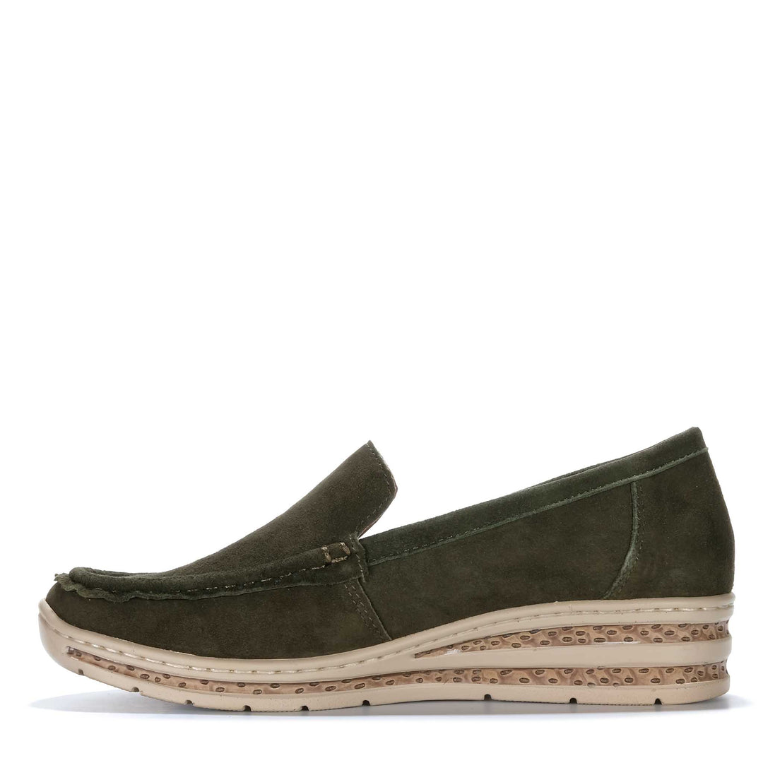 Cassini Mela Olive Suede Womens Shoes