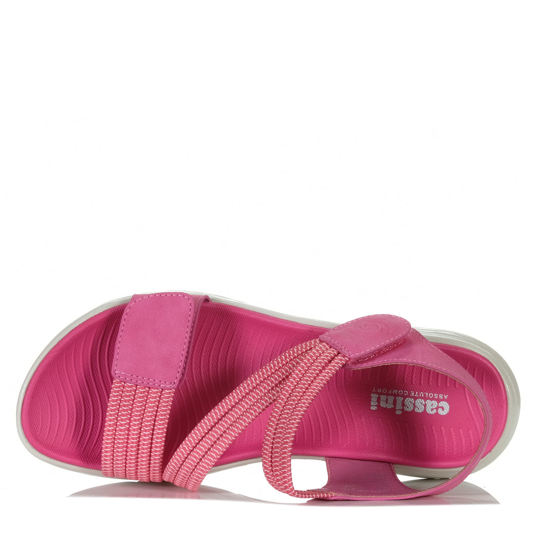 Cassini Menova Hot Pink Womens Sandals