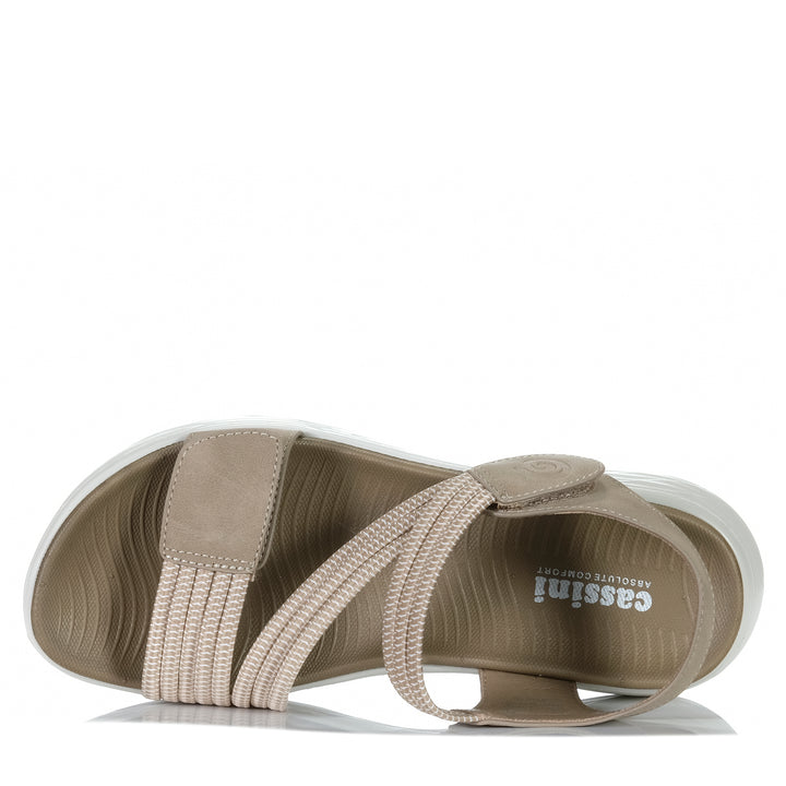 Cassini Menova Khaki Womens Sandals