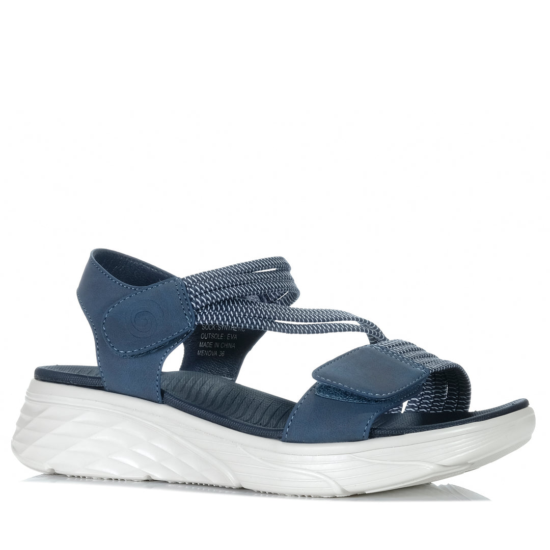 Cassini Menova Navy Womens Sandals