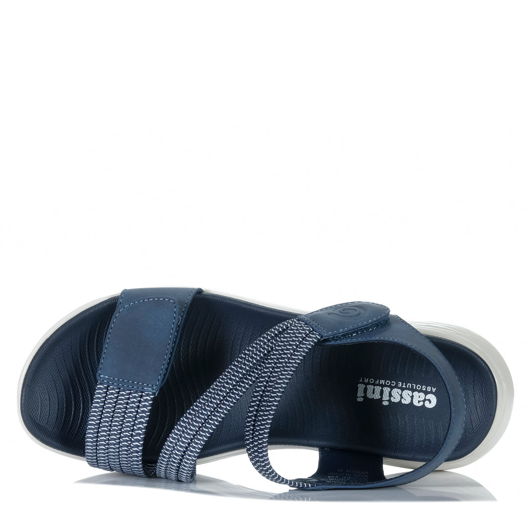 Cassini Menova Navy Womens Sandals
