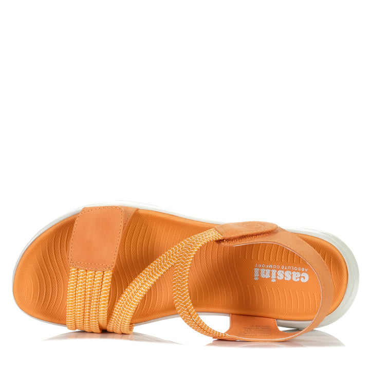 Cassini Menova Orange, 37 EU, 38 EU, 39 EU, 40 EU, 41 EU, 42 EU, cassini, flats, orange, sandals, womens