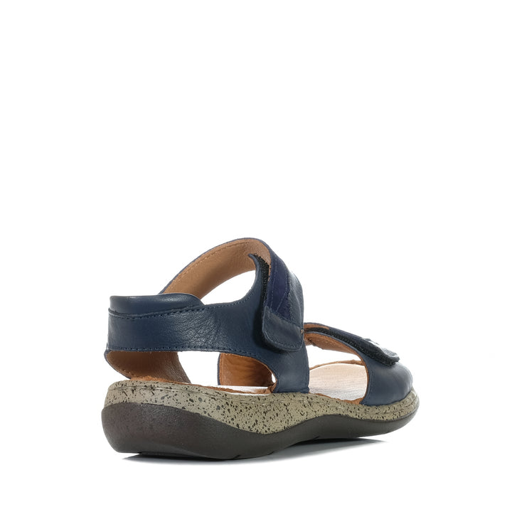 Cassini Meteor Navy Mix, blue, cassini, flats, sandals, womens