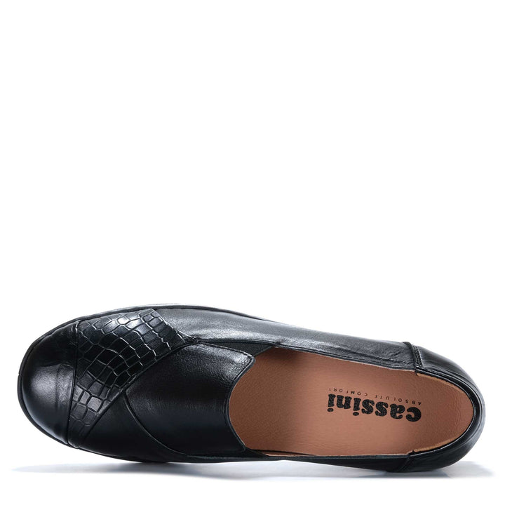 Cassini Metro Black Mix Womens Shoes