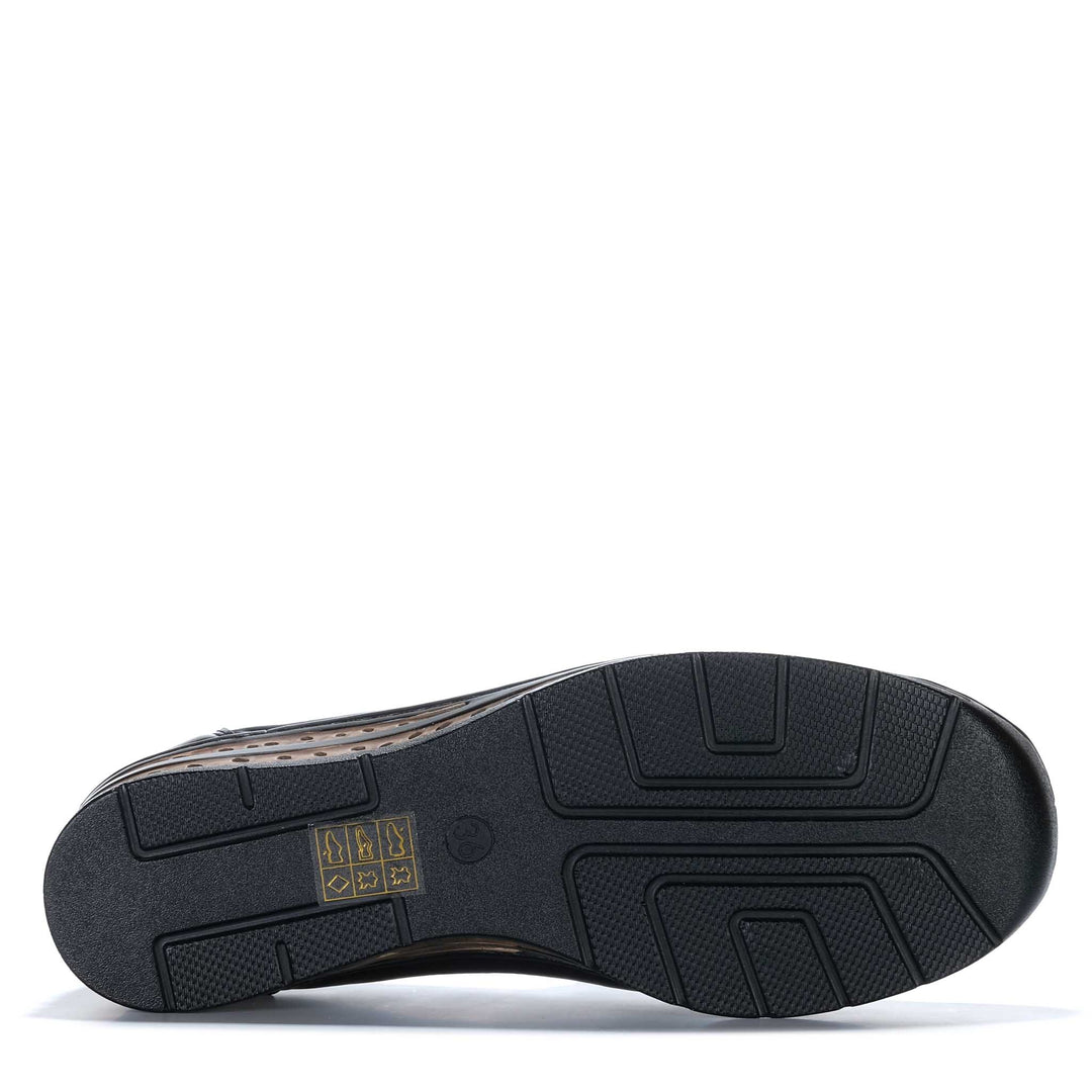 Cassini Metro Black Mix Womens Shoes