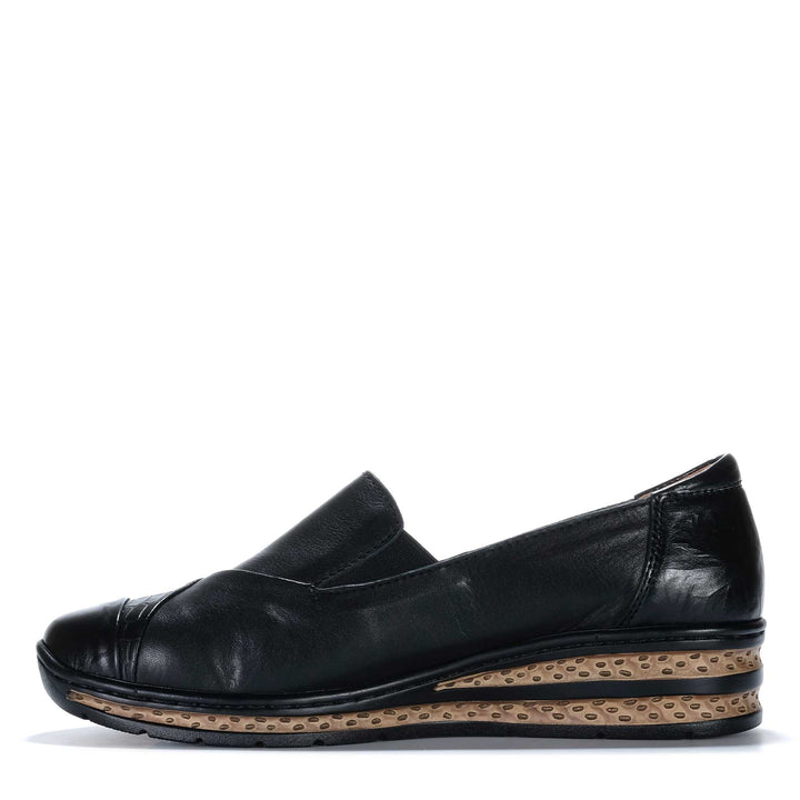 Cassini Metro Black Mix Womens Shoes