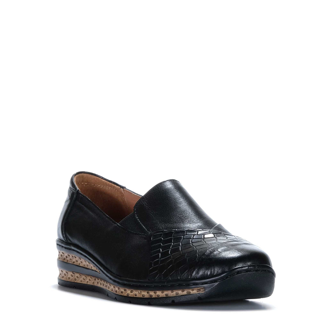 Cassini Metro Black Mix Womens Shoes