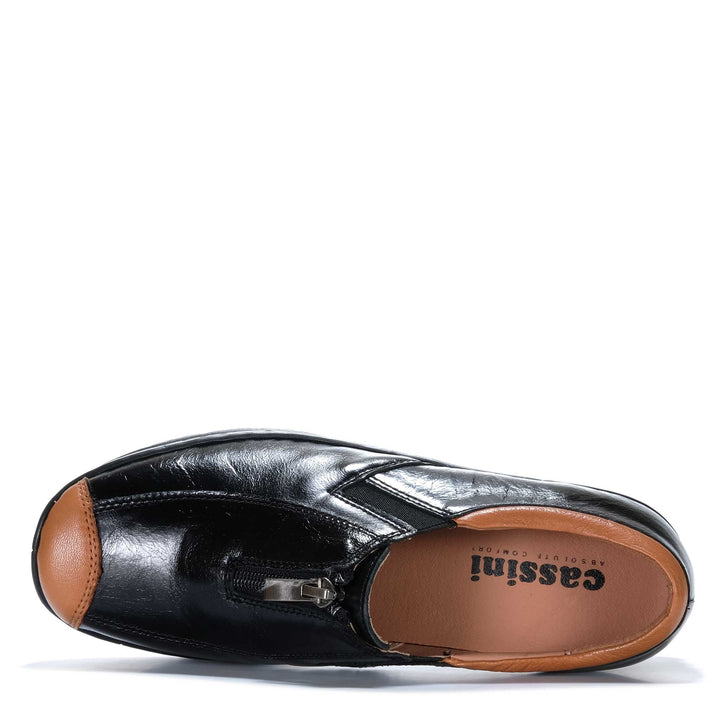 Cassini Mika Black/Tan Womens Shoes