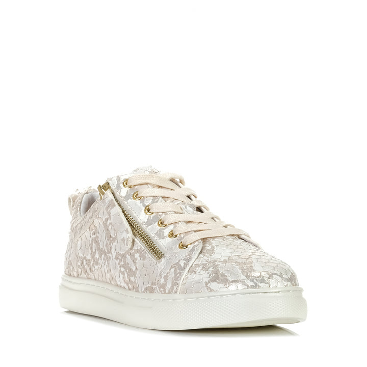 Cassini Moscow Gold/Cream Snake, Womens