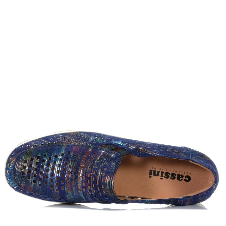 Cassini Monkey Navy Traffic, 37 EU, 38 EU, 39 EU, 40 EU, 41 EU, 42 EU, blue, Cassini, flats, shoes, womens