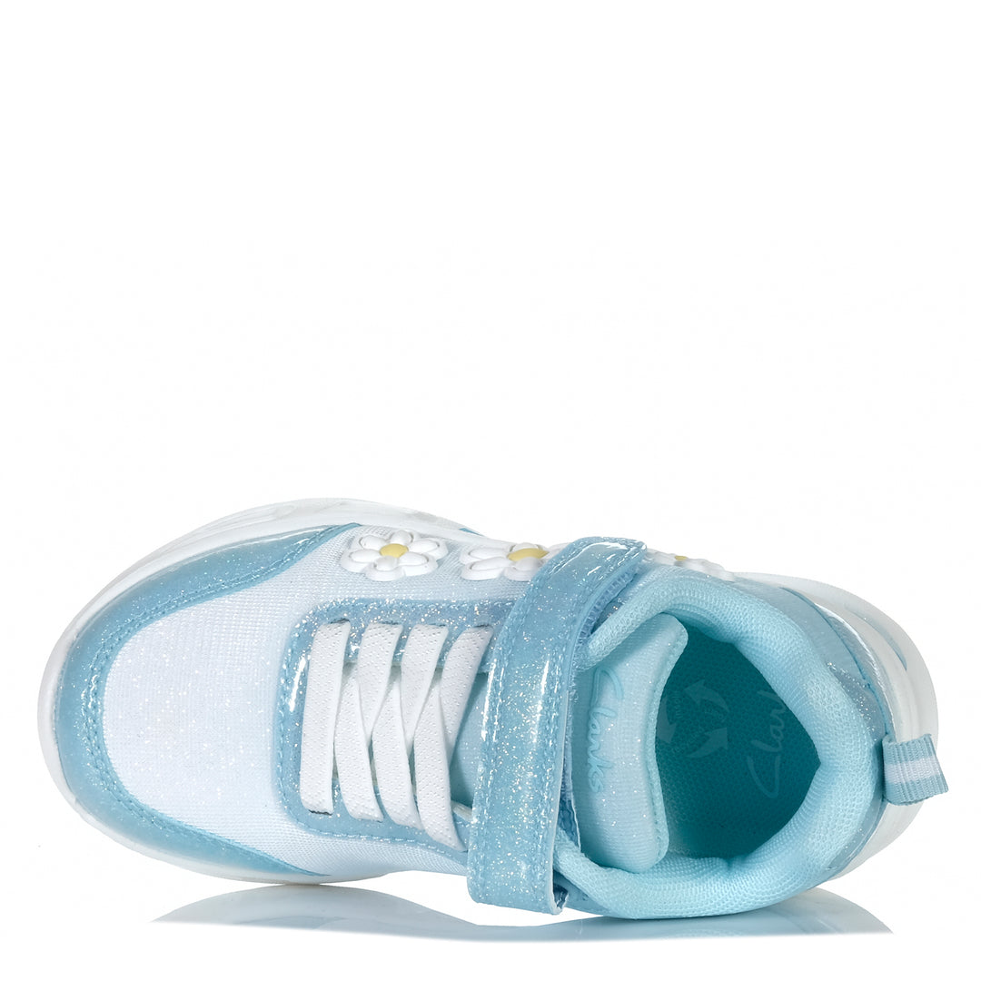 Clarks Alessia Blue Multi Youth Shoes