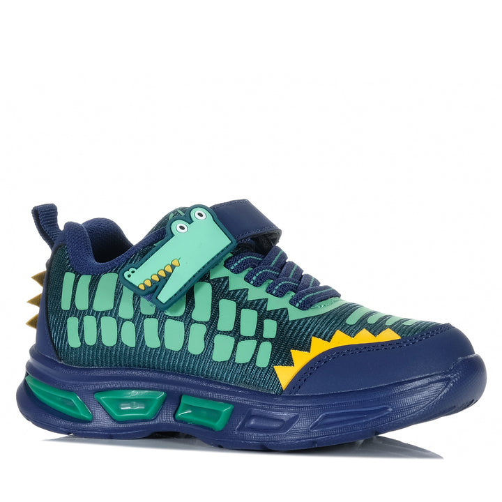 Clarks Alfie Navy Multi Youth Shoes