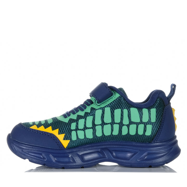 Clarks Alfie Navy Multi Youth Shoes