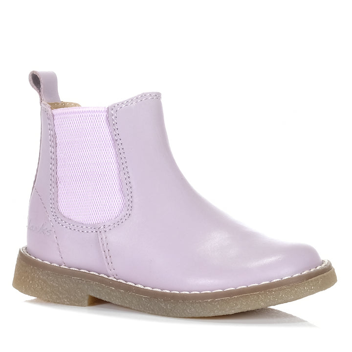 Clarks Chelsea II Jnr Lilac, Toddler