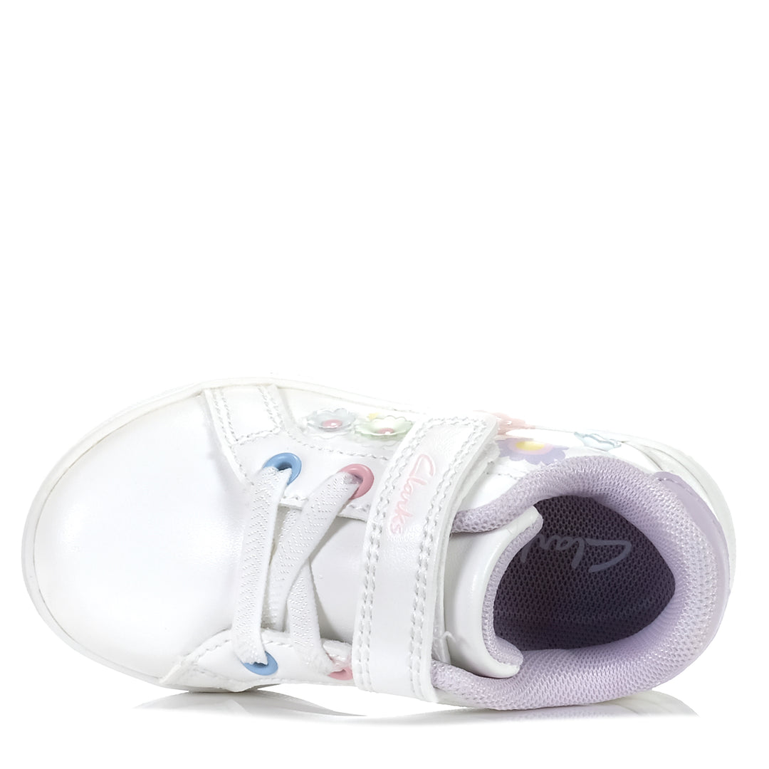 Clarks Dawn Junior White, 22 EU, 23 EU, 24 EU, 25 EU, 26 EU, 27 EU, Clarks, kids, shoes, white, youth