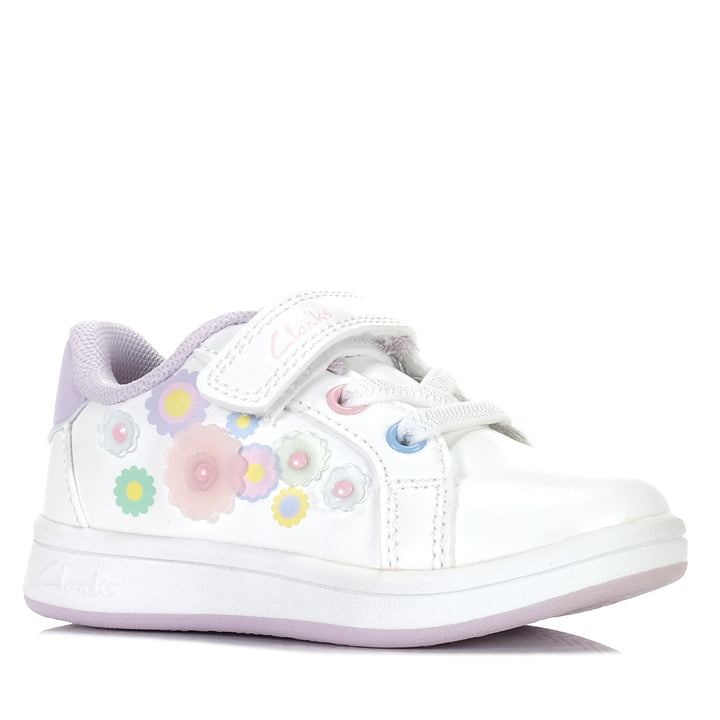 Clarks Dawn Junior White, 22 EU, 23 EU, 24 EU, 25 EU, 26 EU, 27 EU, Clarks, kids, shoes, white, youth