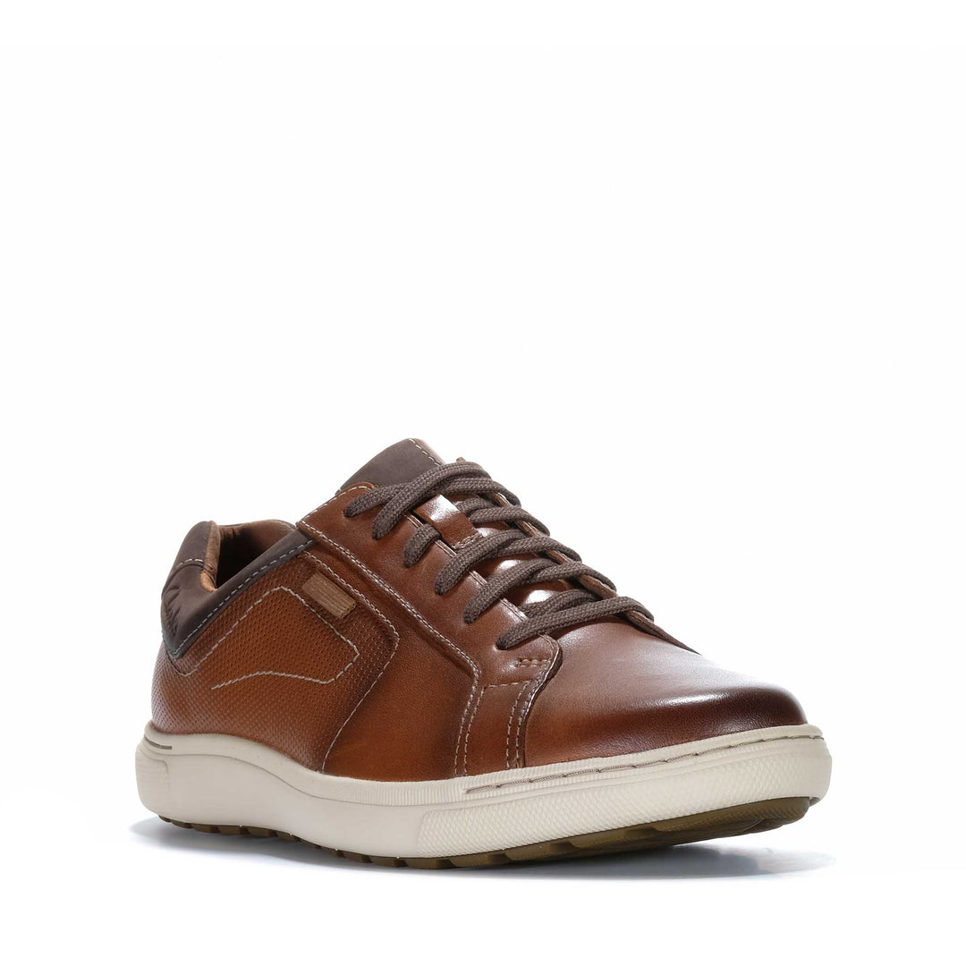 Clarks Mapstone Lace Tan Mens Shoes