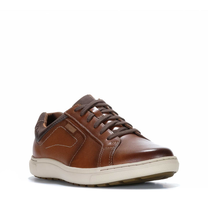 Clarks Mapstone Lace Tan Mens Shoes