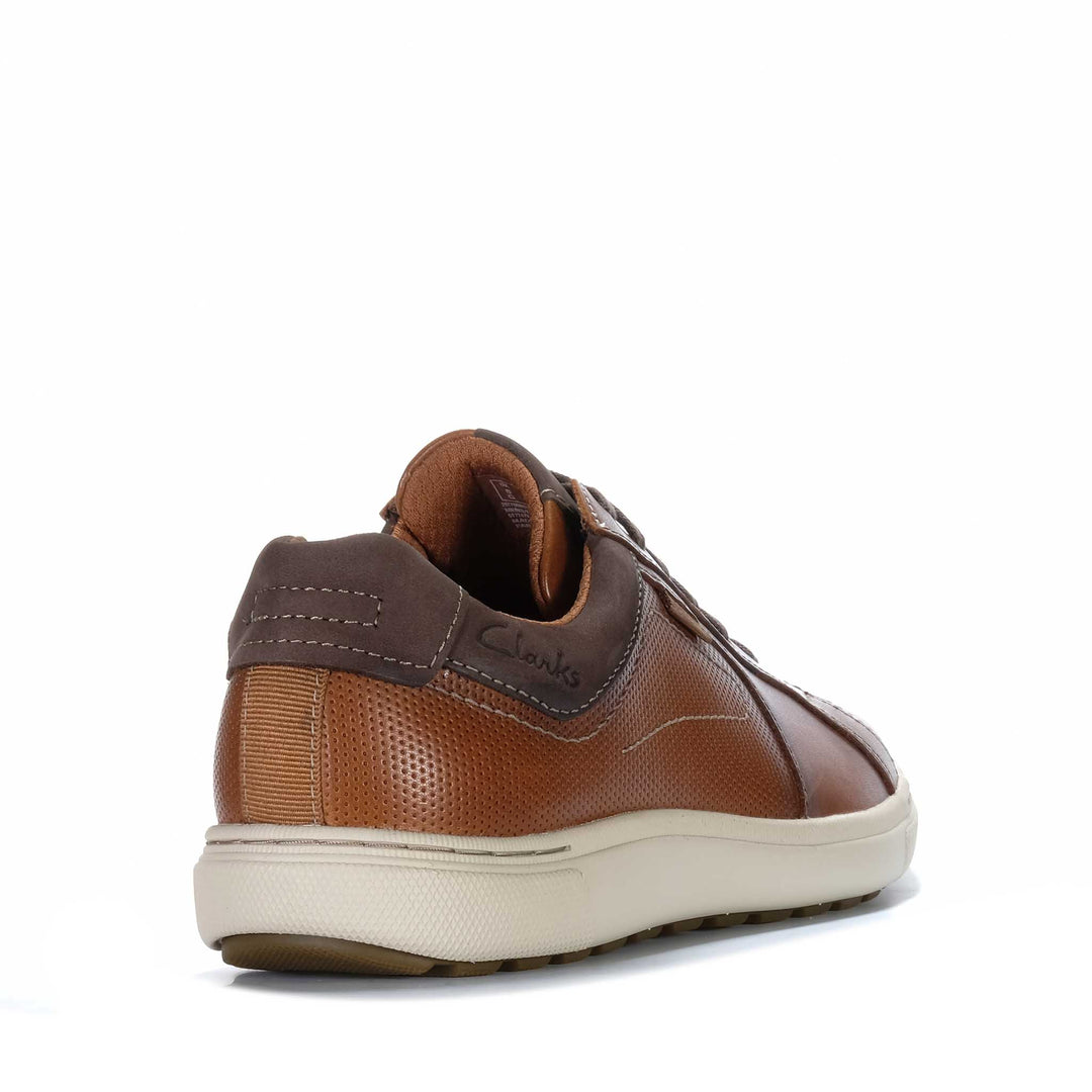 Clarks Mapstone Lace Tan Mens Shoes