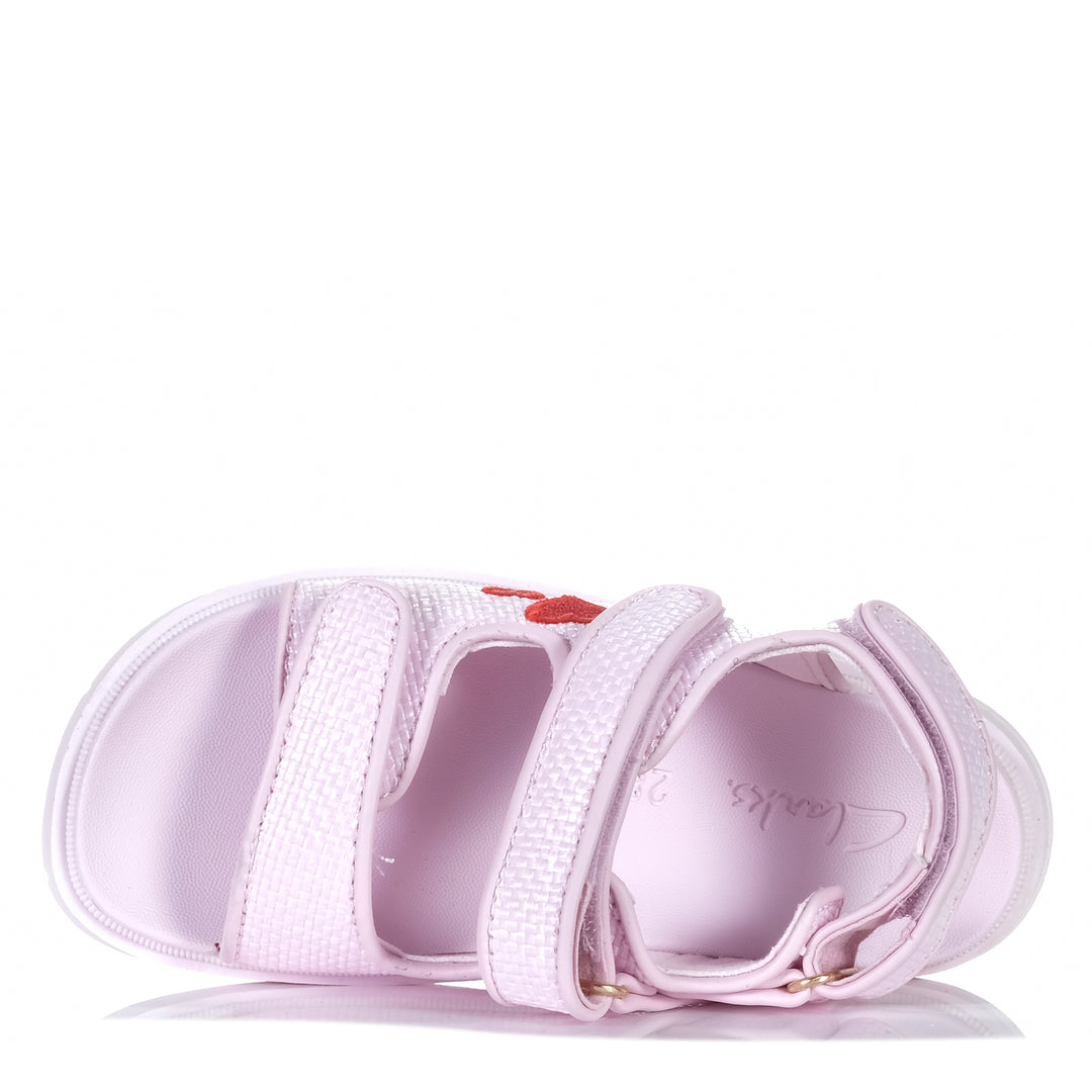 Clarks Nina Pink Youth Sandals