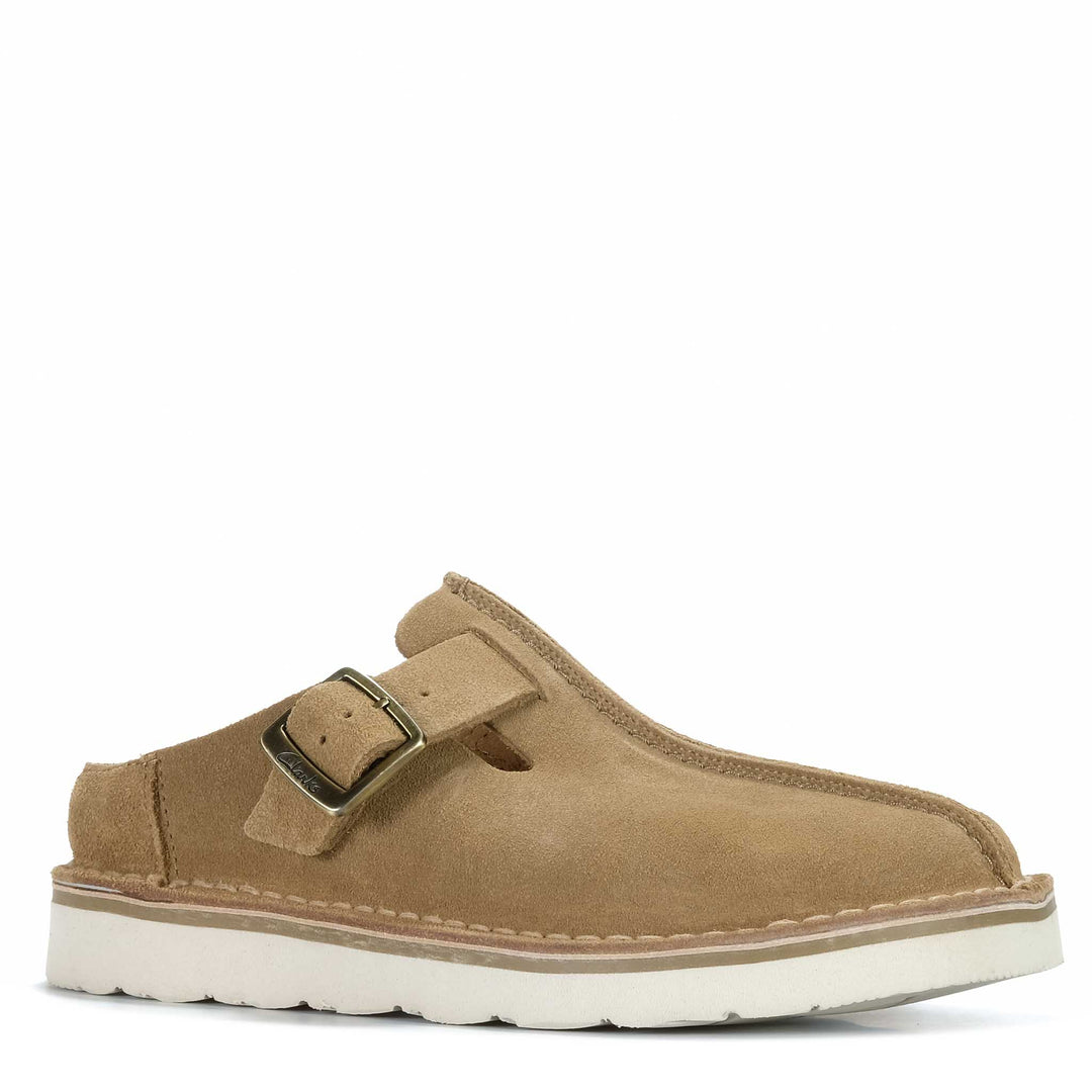 Clarks Solsbury Mule Womens Womens Flats#color_dark-sand