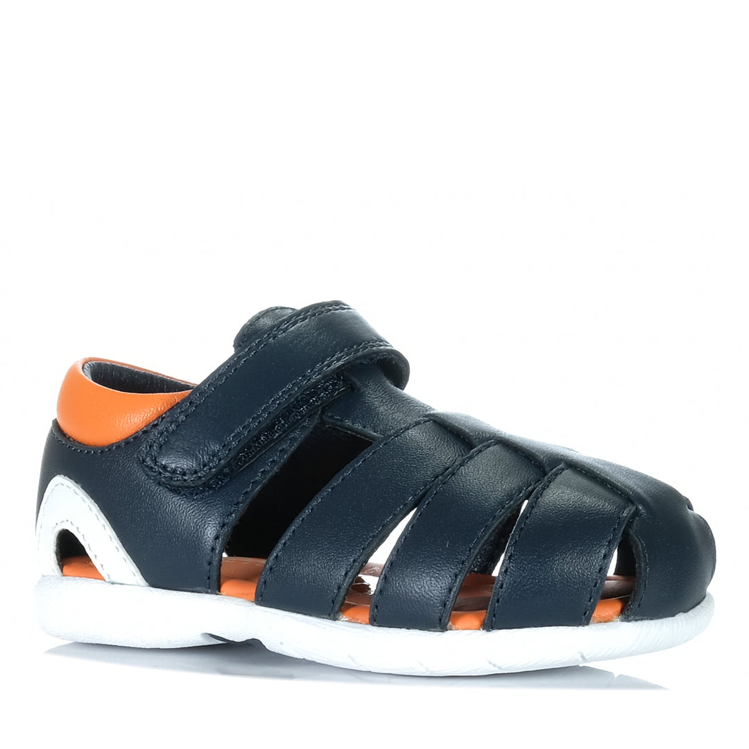 Clarks Sonny Navy Multi Toddler Sandals