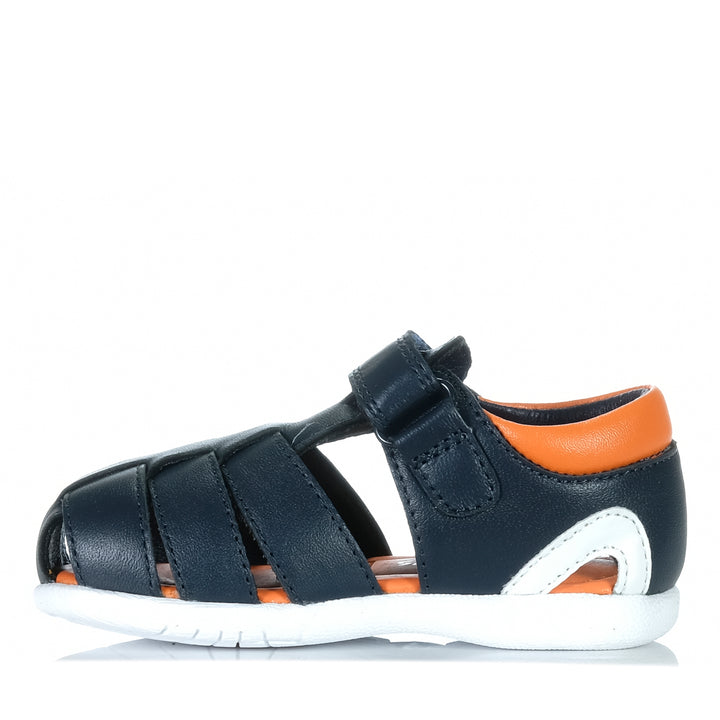 Clarks Sonny Navy Multi Toddler Sandals
