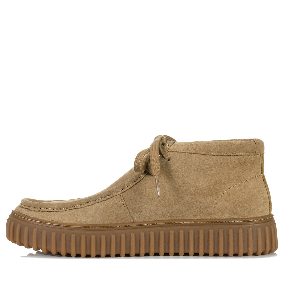 Clarks Torhill Hi Dark Sand Suede