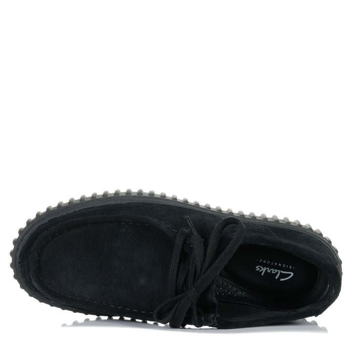 Clarks Torhill Lo Black Suede, Mens