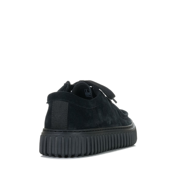 Clarks Torhill Lo Black Suede