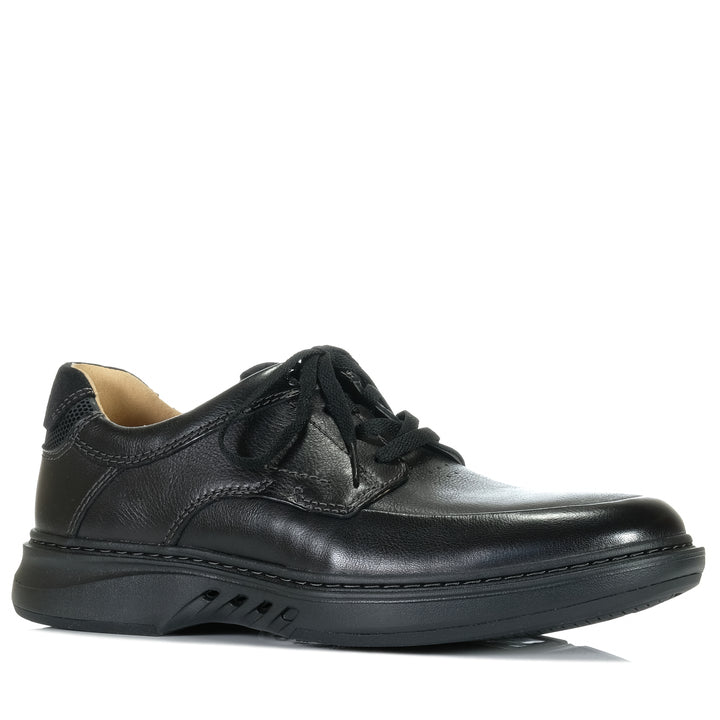 Clarks Un Briley Lace Black Leather, Mens