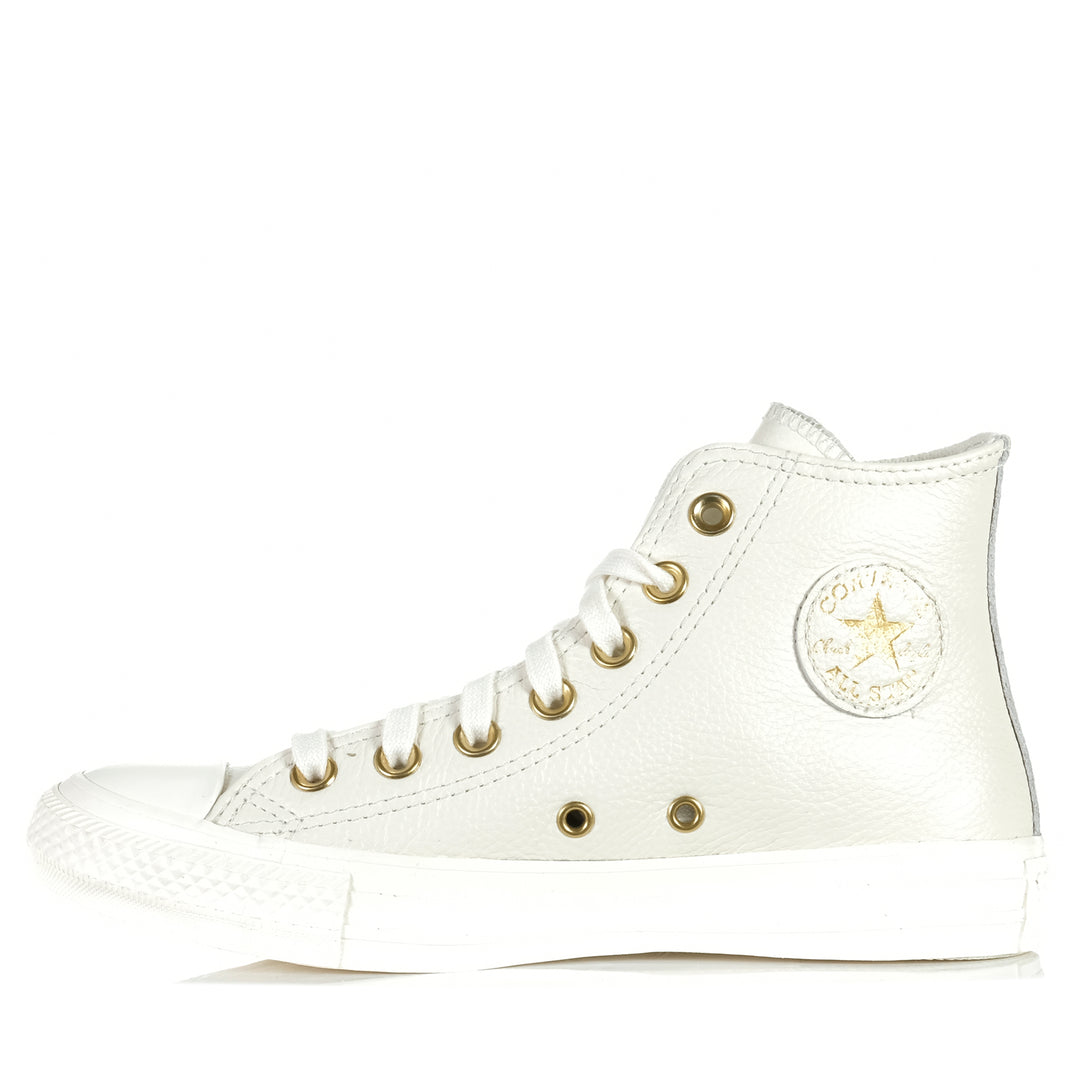 Converse Chuck Taylor All Star Leather High Top Egret Mono