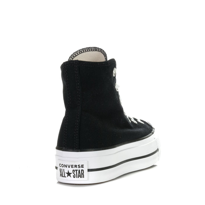 Converse Chuck Taylor All Star Lift High Top Black/White, 10 us, 11 us, 5 us, 6 us, 7 us, 8 us, 9 us, black, converse, high-tops, sneakers, womens
