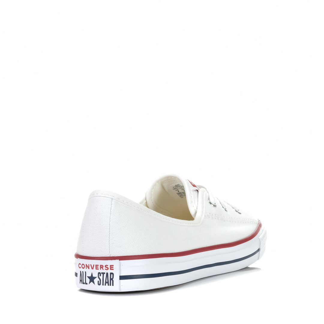 Converse Chuck Taylor Ballet Lace Low White, 10 US, 11 US, 6 US, 7 US, 8 US, 9 US, Converse, low-tops, sneakers, white, womens