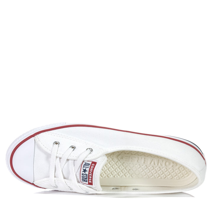 Converse Chuck Taylor Ballet Lace Low White, 10 US, 11 US, 6 US, 7 US, 8 US, 9 US, Converse, low-tops, sneakers, white, womens