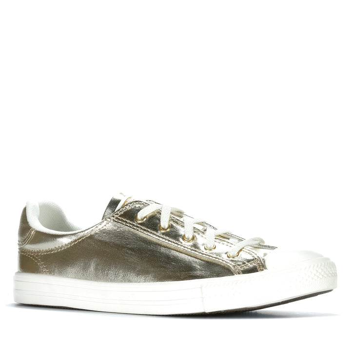 Converse Chuck Taylor Dainty Lucky Metallic Gold Womens Sneakers