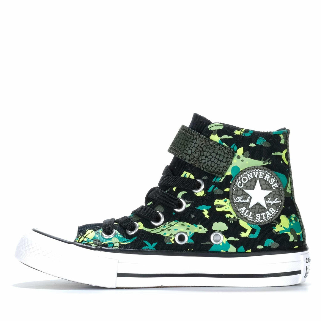 Converse Chuck Taylor Easy On Dinos High Black Youth Sneakers