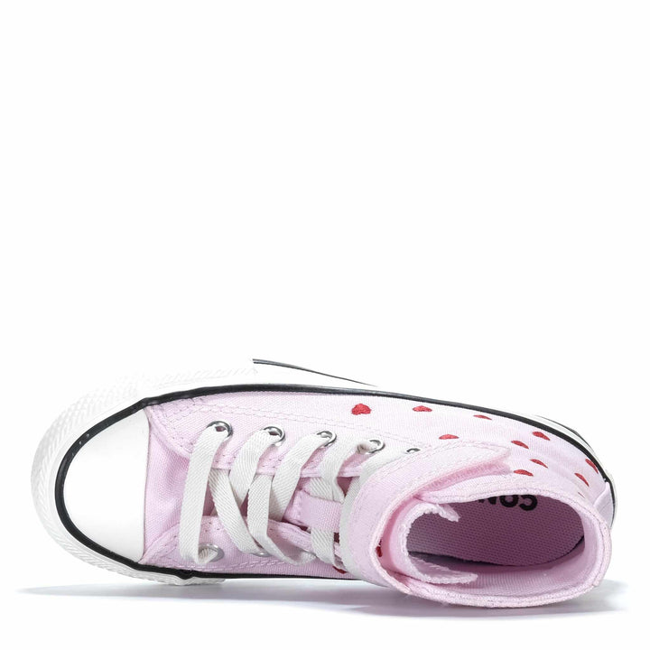 Converse Chuck Taylor Easy On Hearts & Roses High Pink Youth Sneakers