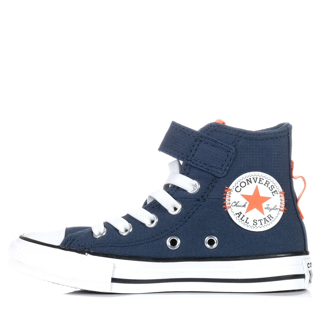 Converse Chuck Taylor Kids 1V Day Trip Navy/Pale Magma, 1 US, 11 US, 12 US, 13 US, 2 US, 3 US, blue, boots, Converse, kids, youth