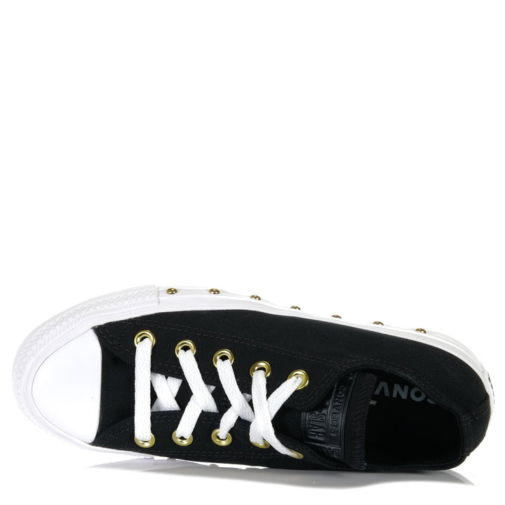 Converse Chuck Taylor Star Studded Low Black/White, 10 US, 11 US, 6 US, 7 US, 8 US, 9 US, black, Converse, low-tops, sneakers, womens