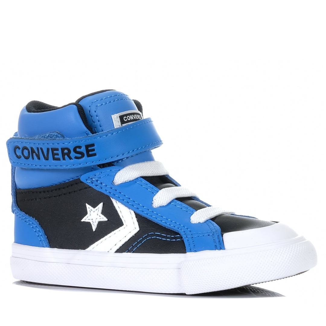 Converse Pro Blaze Strap Retro Sport Hi Blue Slushy, 1 US, 11 US, 12 US, 13 US, 2 US, 3 US, blue, boots, Converse, kids, youth
