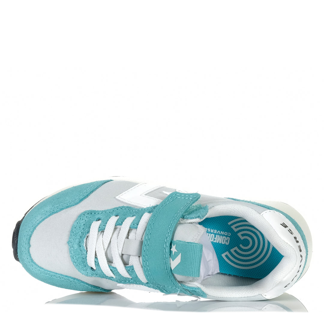 Converse Kid Omega Trainer Low Archive Sea Green/Rainshed Youth Shoes