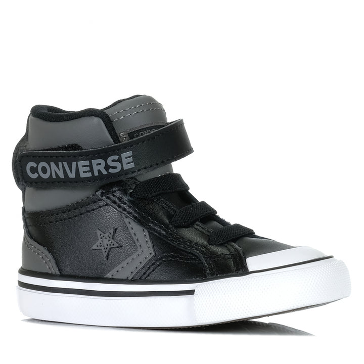 Converse Infant Pro Blaze Strap High Sharkskin/Black, Toddler