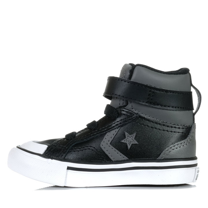 Converse Infant Pro Blaze Strap High Sharkskin/Black, Toddler