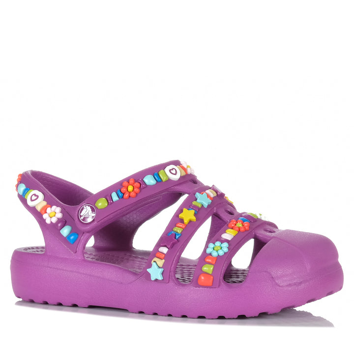 Crocs Classic Beaded Fisherman Kids Grapeberry