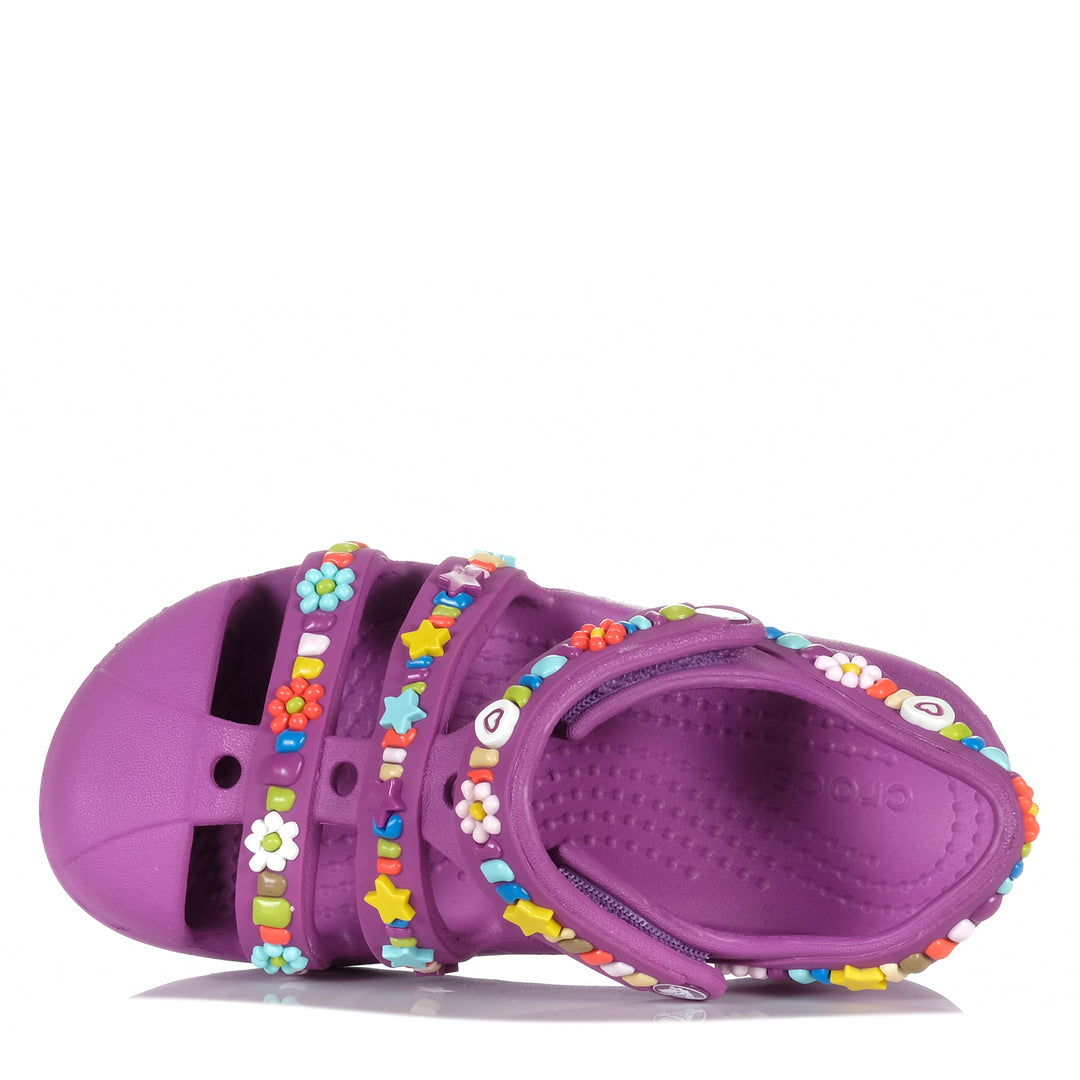 Crocs Classic Beaded Fisherman Kids Grapeberry