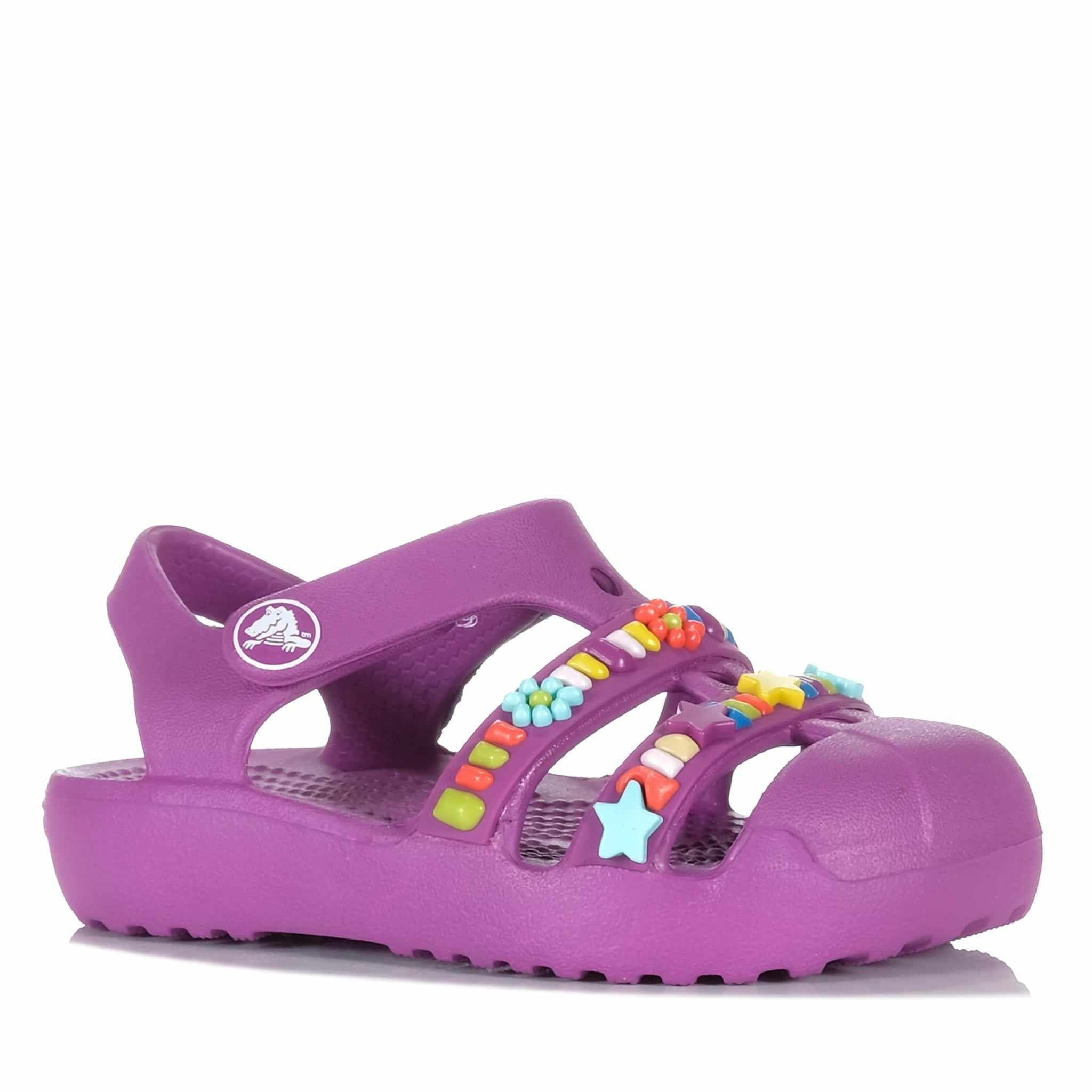 Crocs Classic Beaded Fisherman Toddlers Grapeberry | Frames – Frames ...