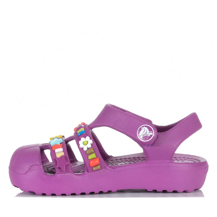Crocs Classic Beaded Fisherman Toddlers Grapeberry