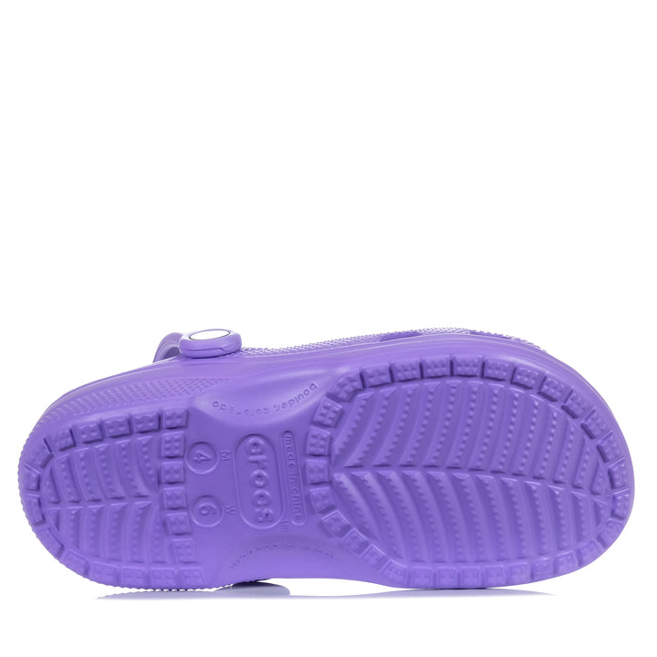 Crocs Classic Clog Womens Galaxy, Womens, Crocs, flats, purple, sandals, wide, womens