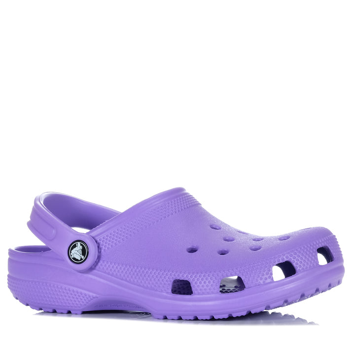 Crocs Classic Clog Womens Galaxy, Womens, Crocs, flats, purple, sandals, wide, womens